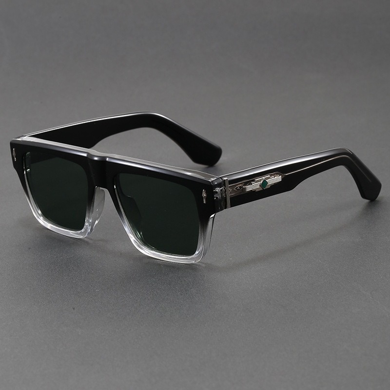 Sunglasses Oversized Square - COJOS Thick Flat Top Square Sunglasses