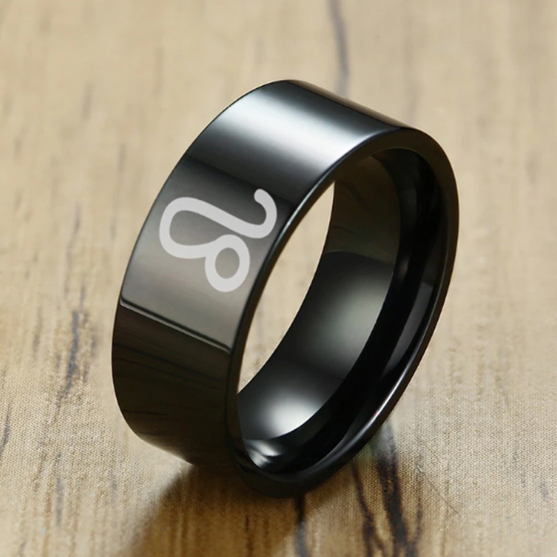 12 Zodiac Sign Rings Stainless - đánh giá và giá Women Accessories Name In English