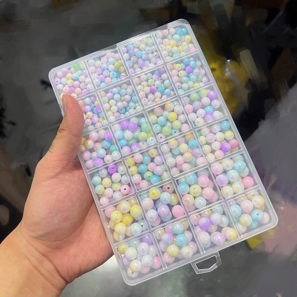 800pcs/24 grid set box 6mm/8mm - đánh giá và giá Women Accessories Box