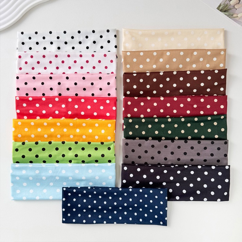 2Pc Polka Dot Elastic Headband - đánh giá và giá Women Accessories Online