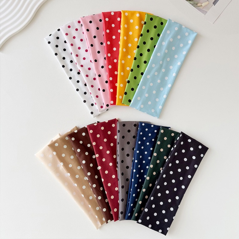 2Pc Polka Dot Elastic Headband - đánh giá và giá Women Accessories Online