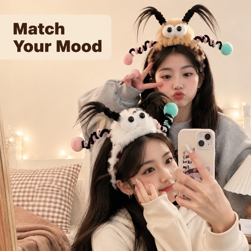 Cute Fluffy Monster Eye Hairba - đánh giá và giá Women Accessories Online