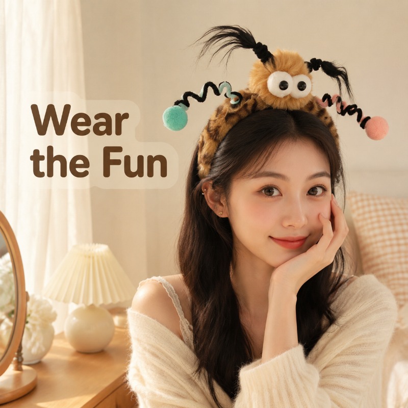 Cute Fluffy Monster Eye Hairba - đánh giá và giá Women Accessories Online