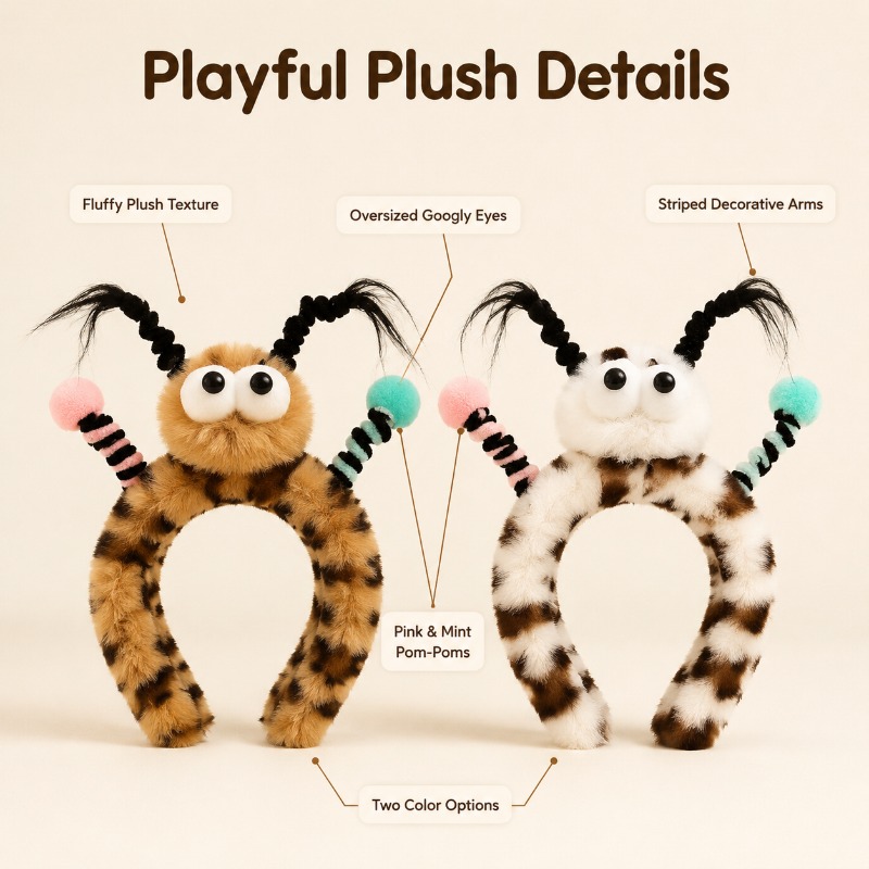 Cute Fluffy Monster Eye Hairba - đánh giá và giá Women Accessories Online