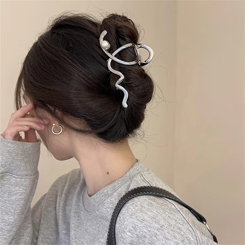 Big Wave Pearl Hair Pin Metal  - đánh giá và giá Women'S Accessories Gift Ideas