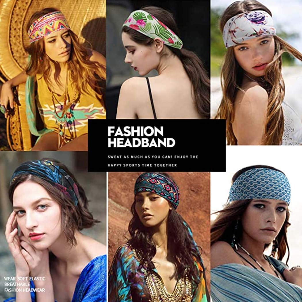 Wide Boho Headbands for Women  - đánh giá và giá Women'S Yoga Accessories