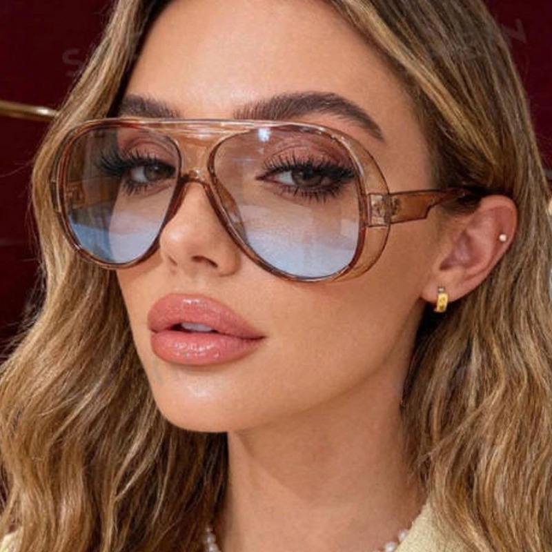 Vintage Oversize Square Tea Bl - đánh giá và giá Sunglasses Oversized Square
