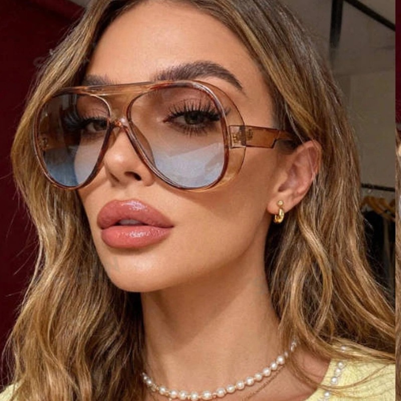 Vintage Oversize Square Tea Bl - đánh giá và giá Sunglasses Oversized Square